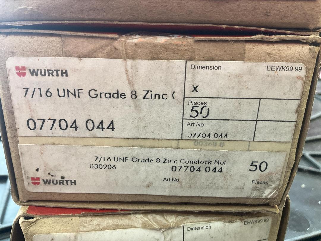 Photo '3' of Wurth Conelock Nuts 7/16