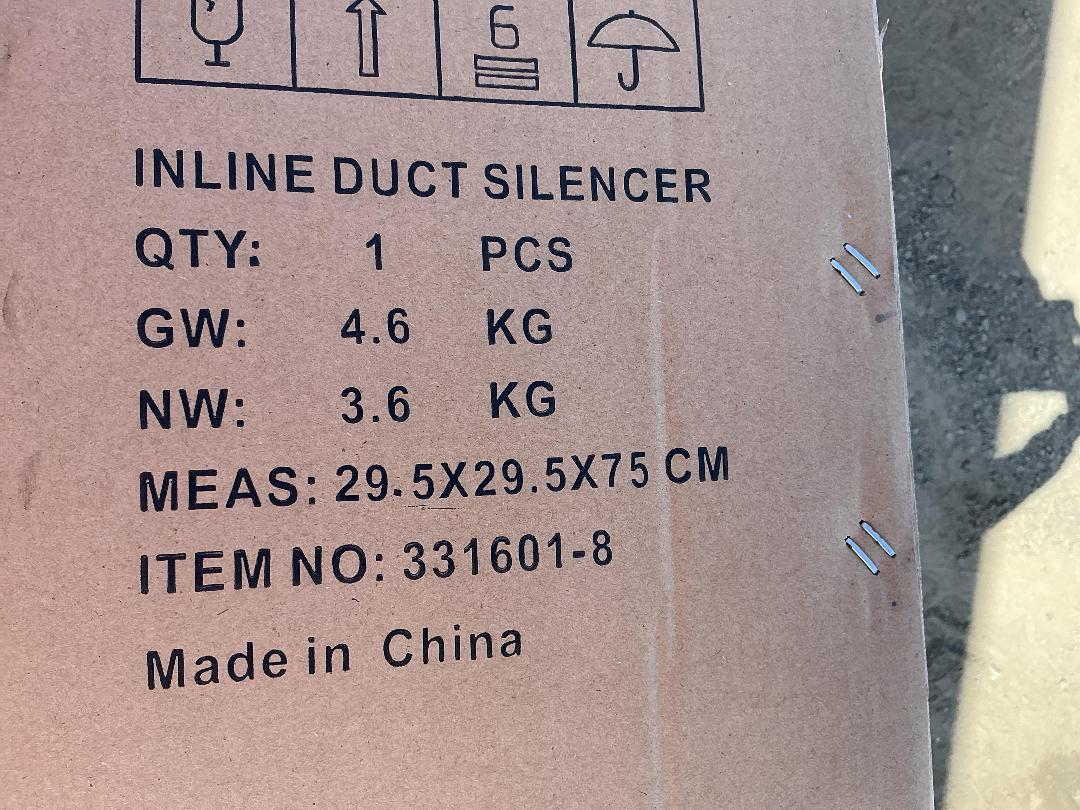 Photo '5' of Inline Duct Silencer Photo '5' of Inline Duct Silencer