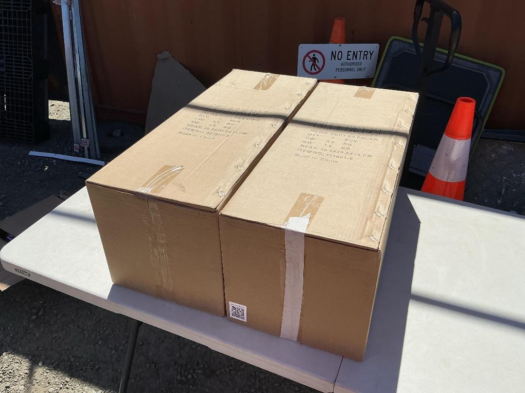 Photo '4' of 2x Inline Duct Silencers Photo '4' of 2x Inline Duct Silencers