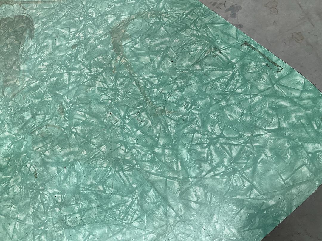 Photo '9' of Green Coloured Workbench Table or Similar with Metal-Like Legs