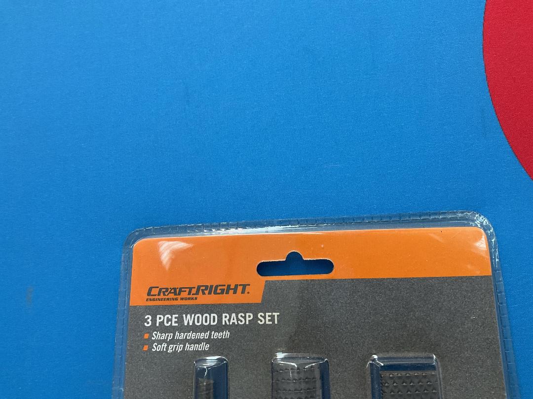 Photo '2' of CraftRight 3Pce Wood Rasp Set