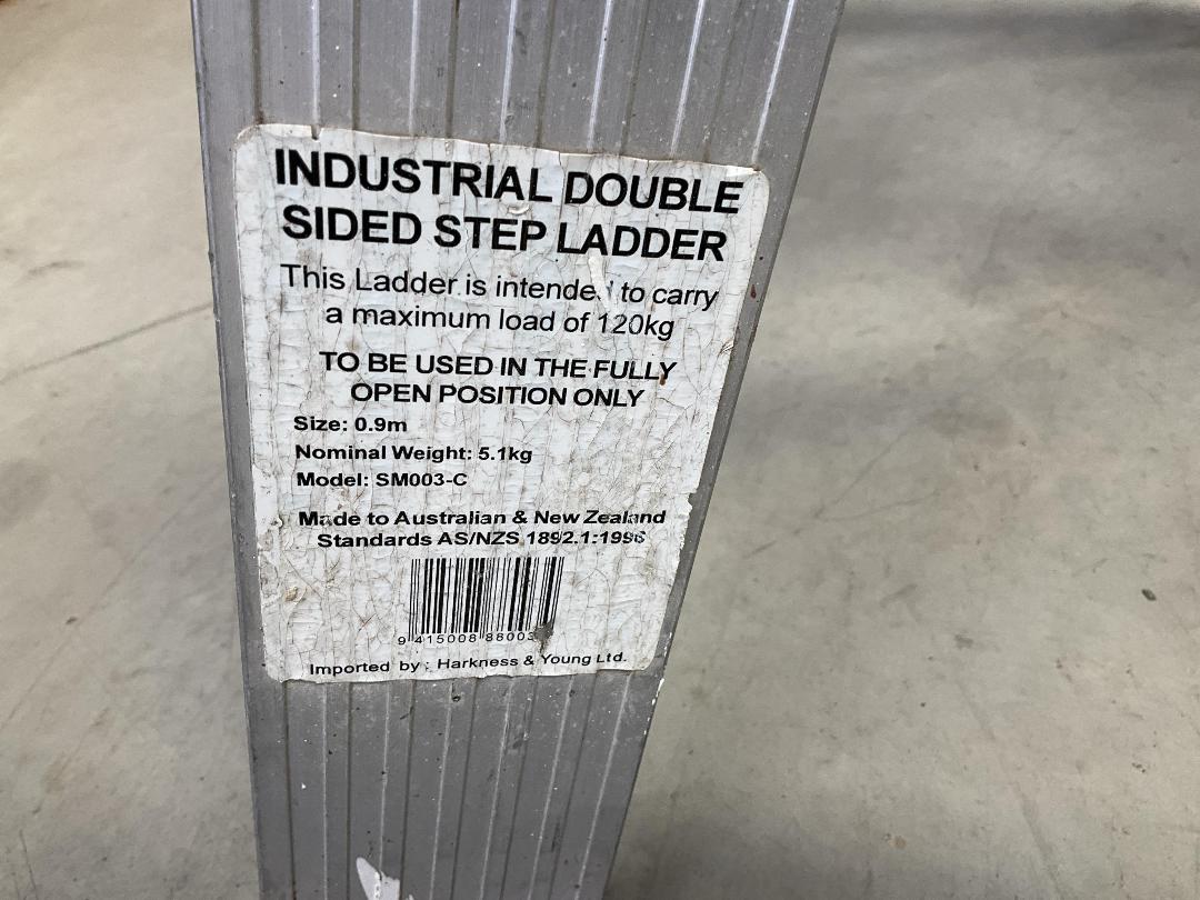 Photo '2' of Gorilla Industrial Double Sided Step Ladder - Model SM003-C Photo '2' of Gorilla Industrial Double Sided Step Ladder - Model SM003-C