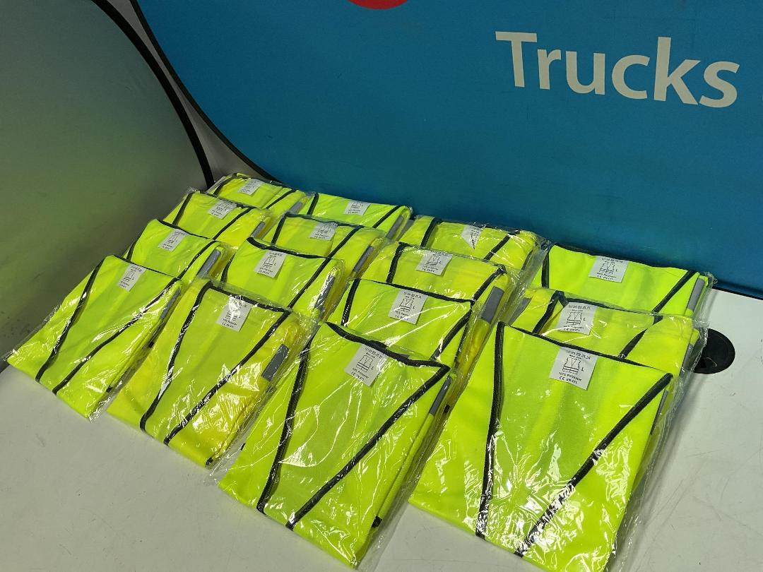 Photo '5' of 15x Yellow Coloured Hi-Vis Vests - All Size L *NEW* Photo '5' of 15x Yellow Coloured Hi-Vis Vests - All Size L *NEW*