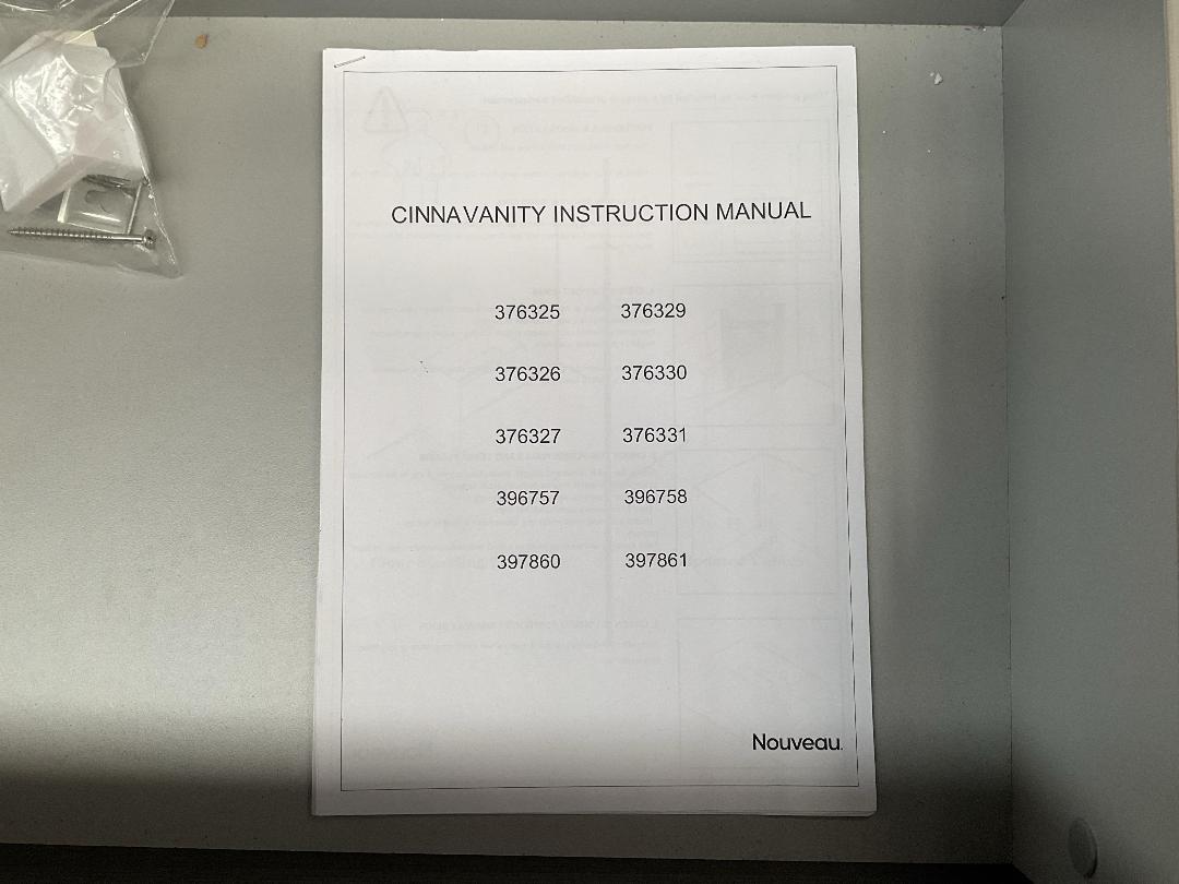 Photo '11' of Nouveau - Cinna Vanity Unit Dark Oak 900mm *Damaged* Photo '11' of Nouveau - Cinna Vanity Unit Dark Oak 900mm *Damaged*