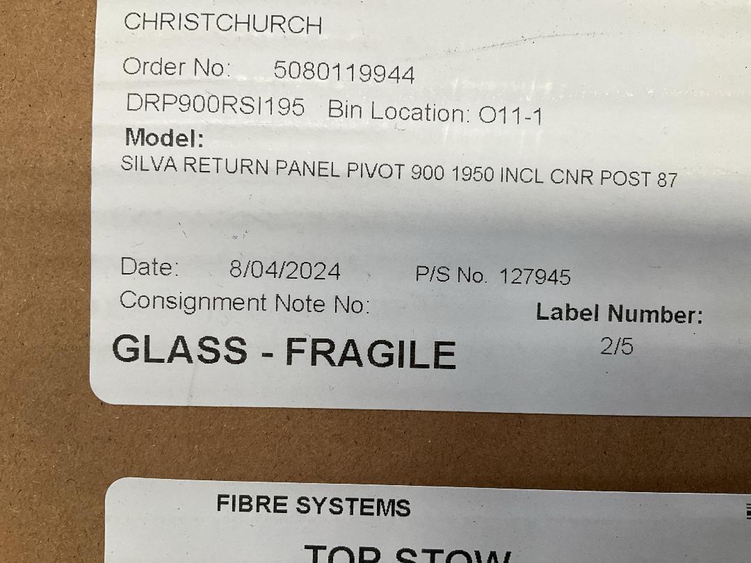 Photo '4' of Fibre Systems - Shower Return Panel Pivot 900 1950 Inc Cnr Post Chrome Photo '4' of Fibre Systems - Shower Return Panel Pivot 900 1950 Inc Cnr Post Chrome