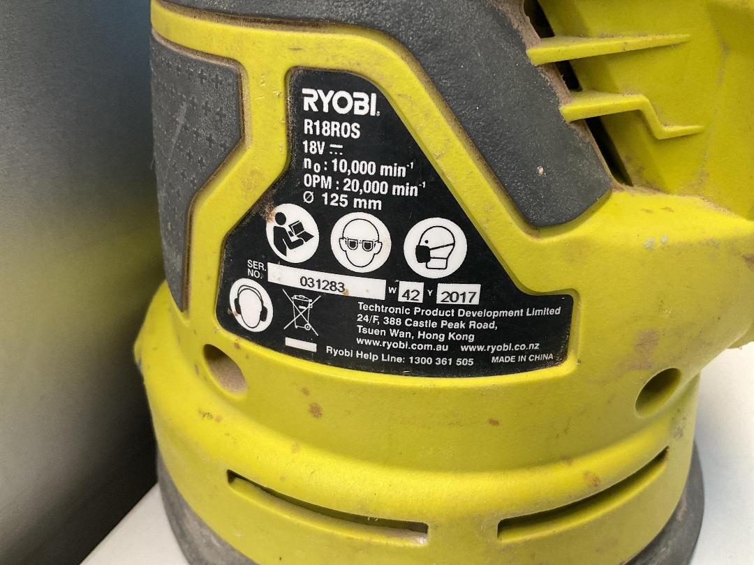 Photo '2' of Ryobi Orbital Sander - Model R18R0S - Skin Only