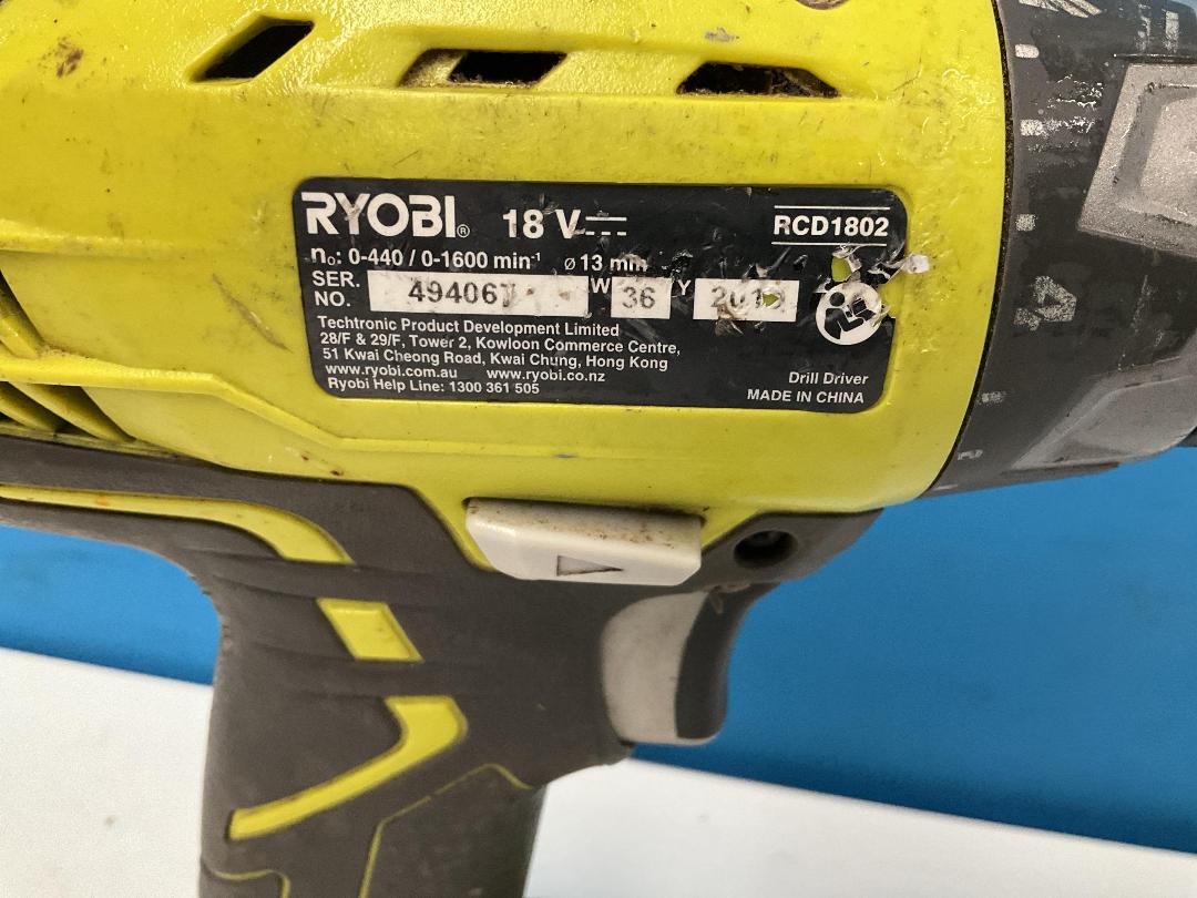 Photo '2' of Ryobi 18V Drill - Model RCD1802 - Skin Only