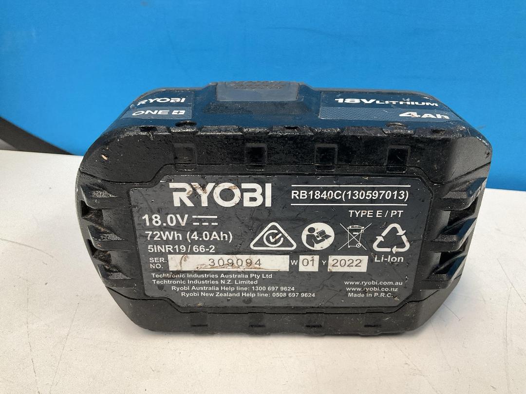 Photo '2' of Ryobi One+ 18V Lithium 4Ah Battery - RB1840C(130597013)