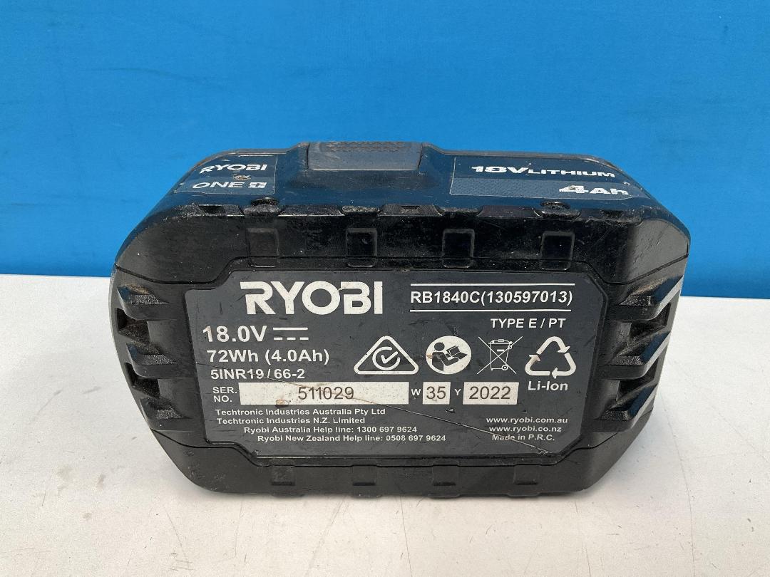 Photo '2' of Ryobi One+ 18V Lithium 4Ah Battery - RB1840C(130597013)
