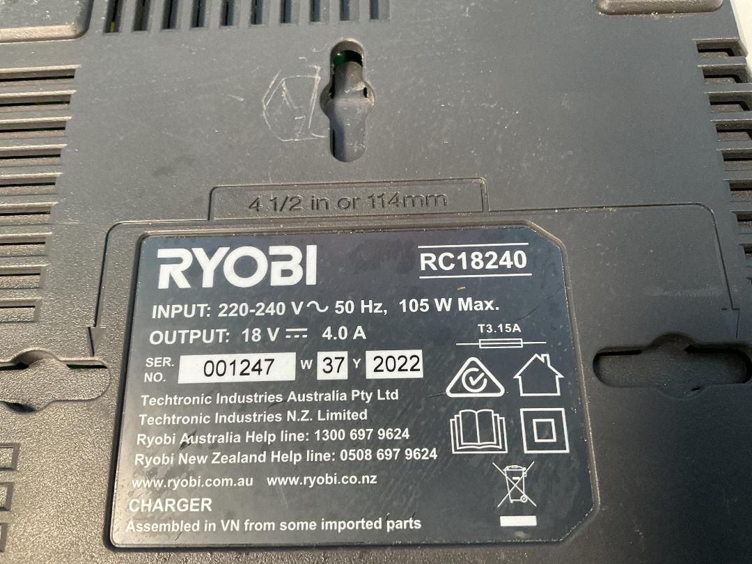 Photo '2' of Ryobi One+ Lithium Parallel Charger - Model RC18240