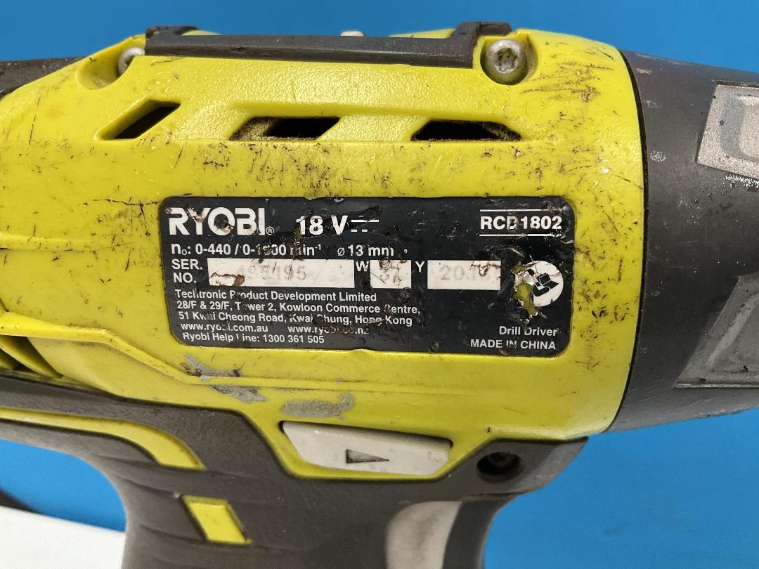 Photo '2' of Ryobi 18V Drill - Model RCD1802 - Skin Only