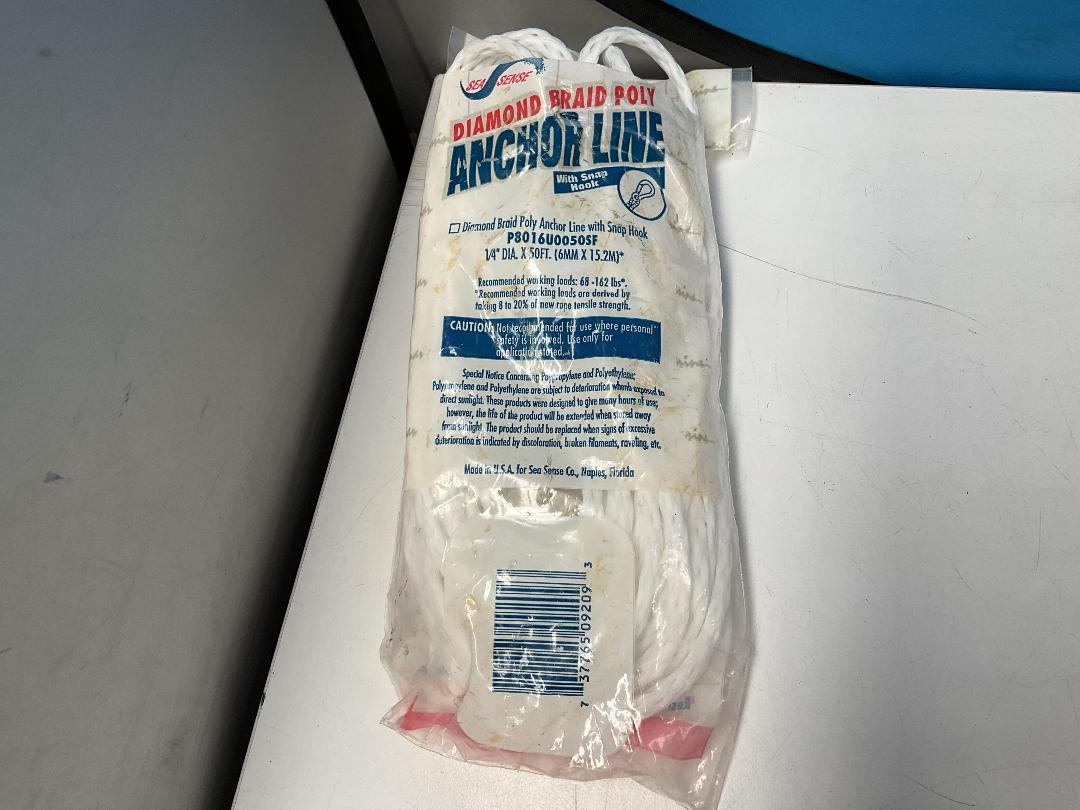 Photo '2' of Diamond Braid Poly Anchor Line, Paint Brushes Etc