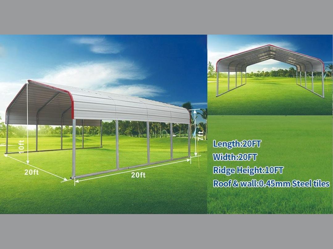 Photo '2' of Steel Carport - 20 FT x 20 FT *NEW*