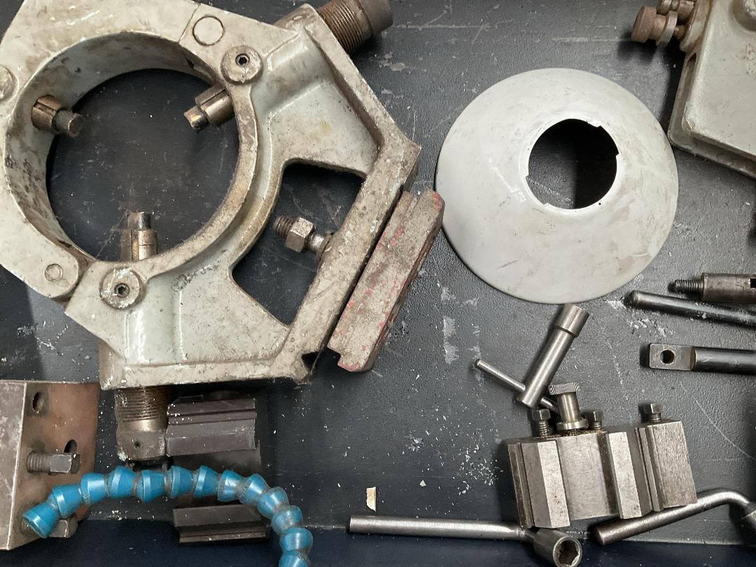 Photo '14' of Industrial Lathe Accessories - 4 Jaw Chuck , Steady Rest , Flat Plate Etc Photo '14' of Industrial Lathe Accessories - 4 Jaw Chuck , Steady Rest , Flat Plate Etc