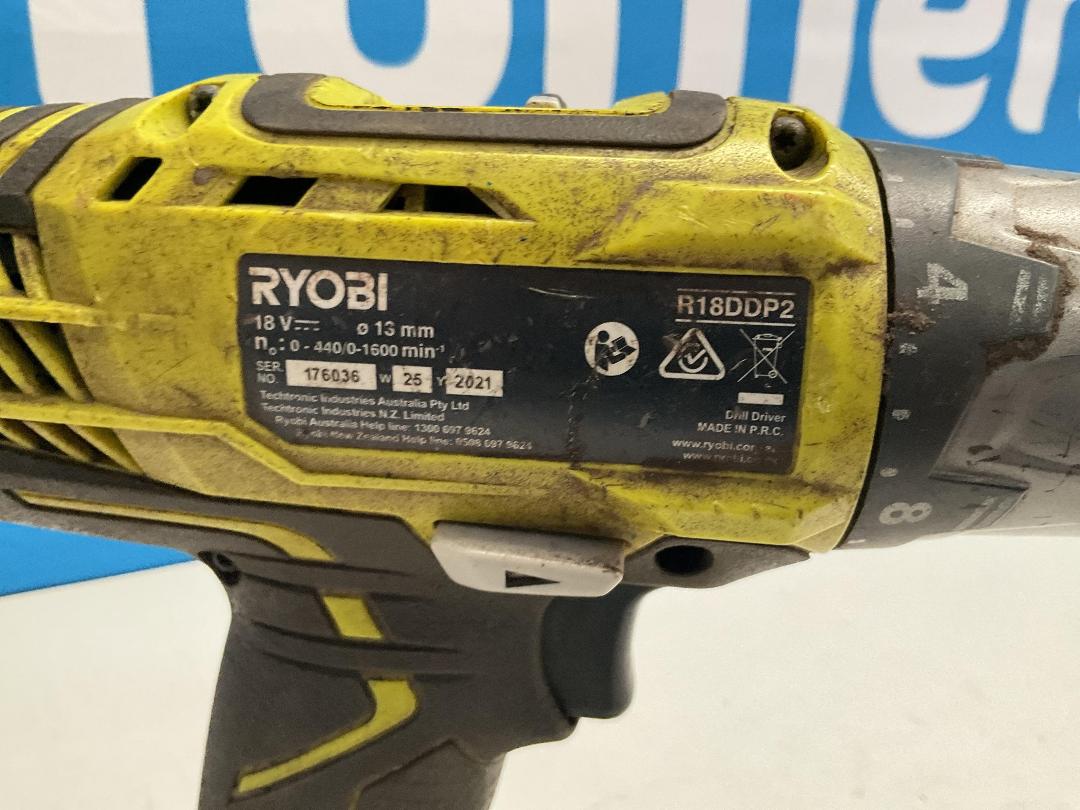 Photo '3' of RYOBI - One+ 18V Drill Driver 13mm - Skin Only - Model R18DDP2 Photo '3' of RYOBI - One+ 18V Drill Driver 13mm - Skin Only - Model R18DDP2