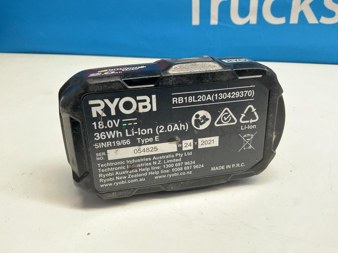 Photo '4' of RYOBI - One+ 18V Lithium Battery Pack - 2aH Photo '4' of RYOBI - One+ 18V Lithium Battery Pack - 2aH