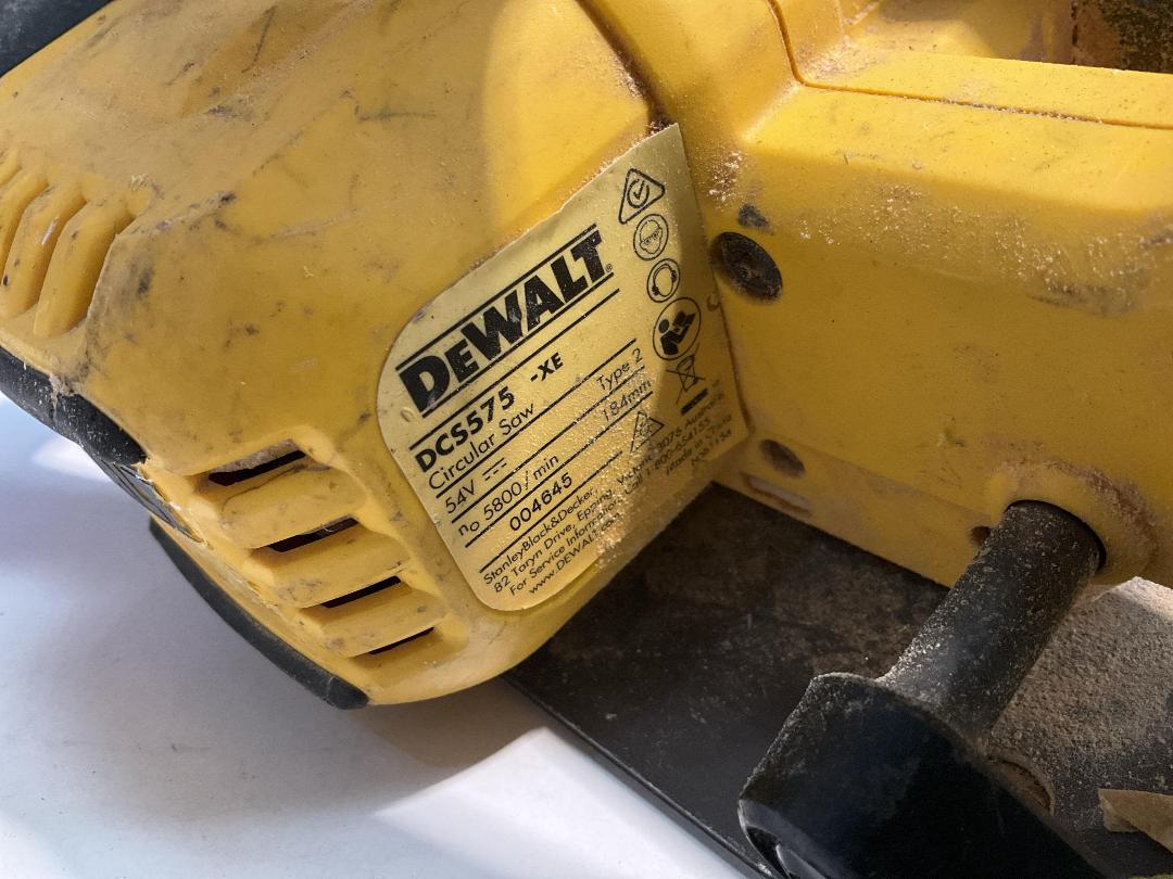 Photo '5' of DeWALT - 54V 184mm Circular Saw - DCS575 (Skin Only)