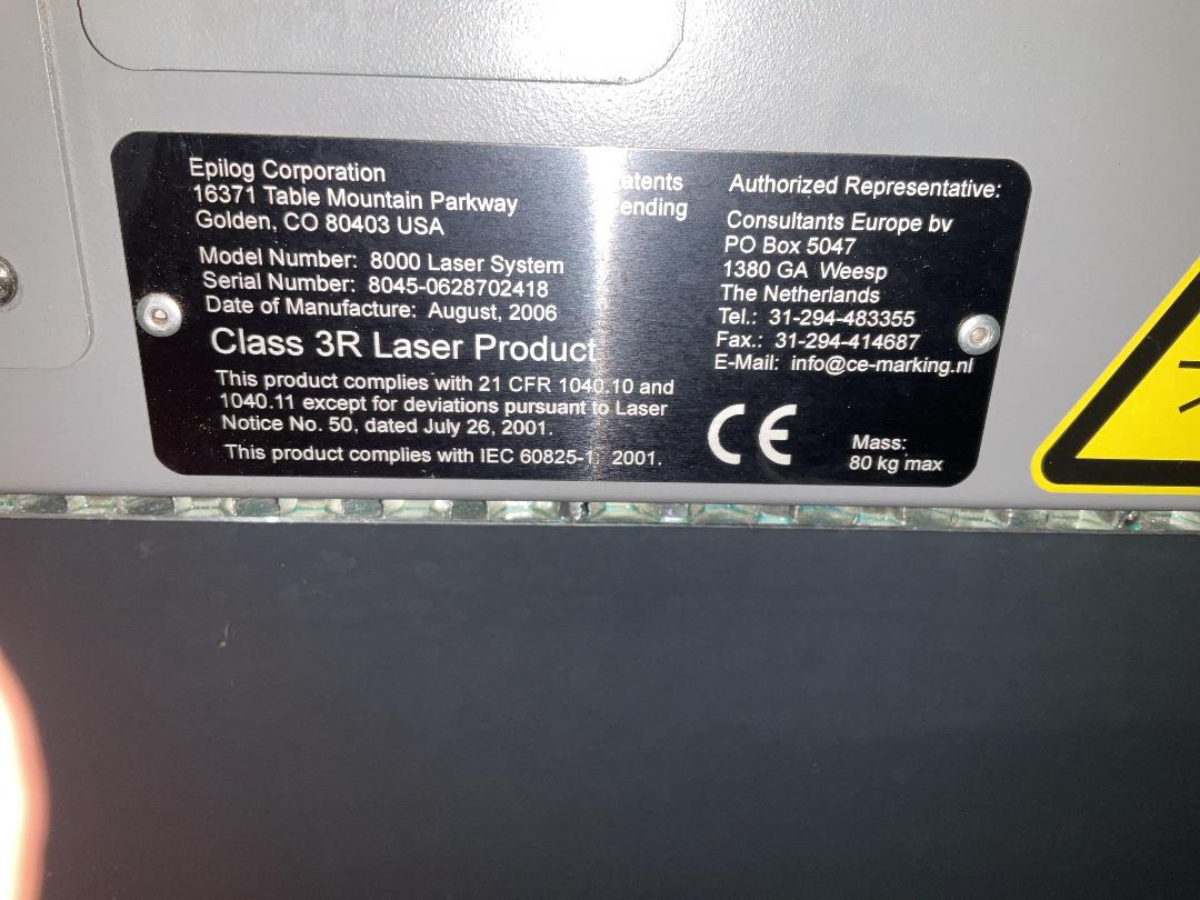 Photo '4' of Epilog Helix Laser cutter Photo '4' of Epilog Helix Laser cutter