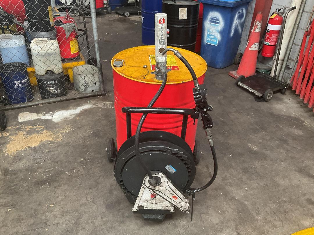 Photo '3' of Workshop Fluid Dispensing Pump Setup - Mobile Drum System