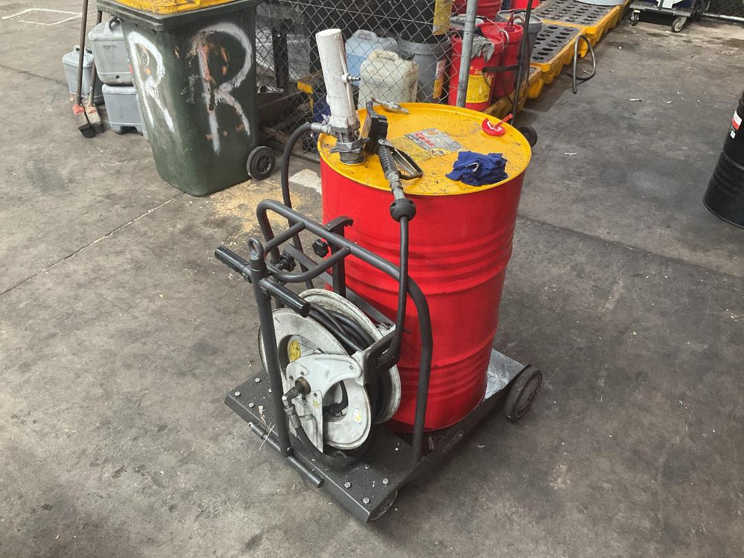 Photo '2' of Workshop Fluid Dispensing Pump Setup - Mobile Drum System