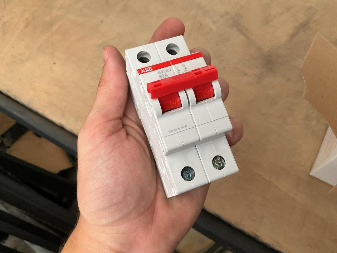 Photo '5' of 5x ABB SHD202/63 Switch-Disconnectors 2 Pole 63A