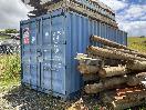 Thumbnail '3' of Blue 20ft Shipping Container