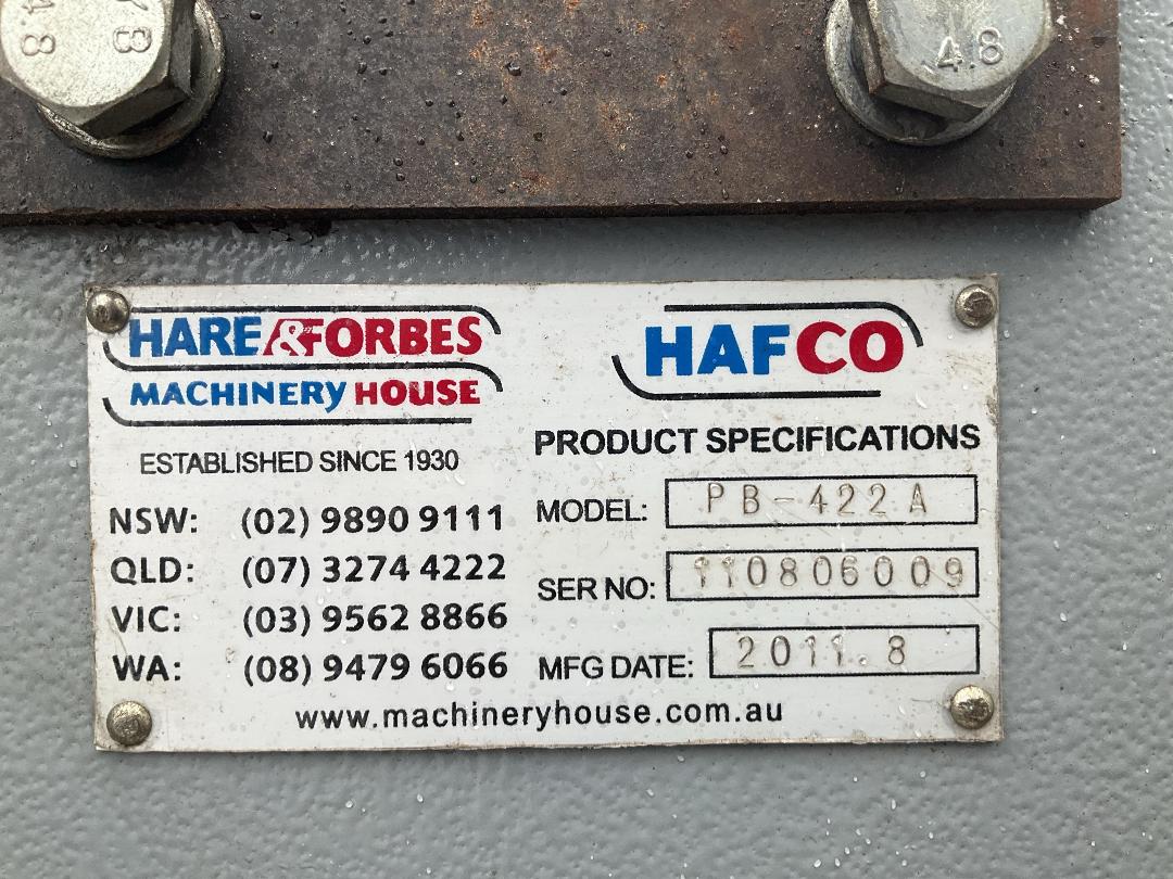 Photo '6' of Hafco PB-422A Manual Steel Bending Machine