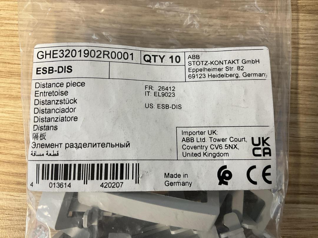 Photo '2' of 10x ABB ESB-DIS Distance Piece