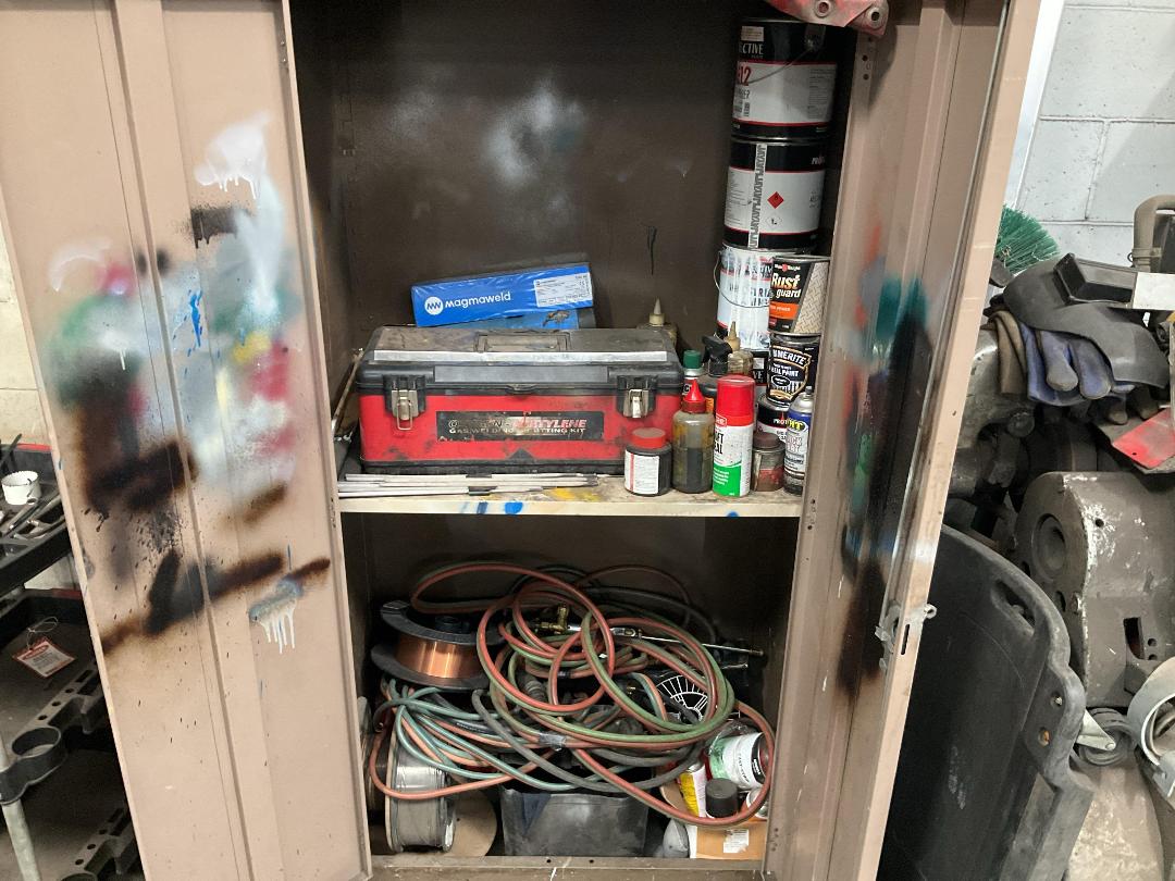 Photo '5' of Beige Storage Cabinet & Contents