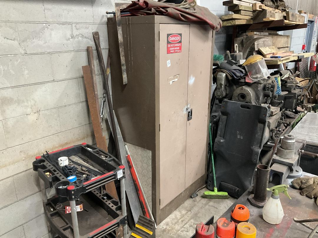 Photo '3' of Beige Storage Cabinet & Contents