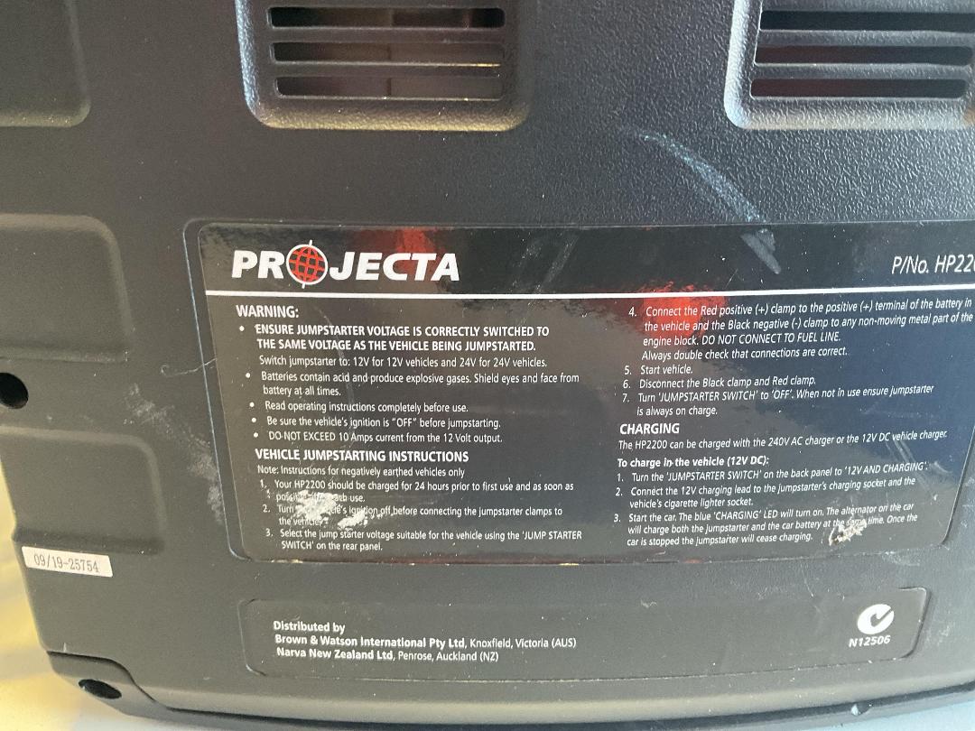 Photo '5' of Projecta 2200A Jumpstarter Photo '5' of Projecta 2200A Jumpstarter