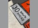 Thumbnail '1' of 11x Temporary Traffic Signs "30 KM/H Ahead"