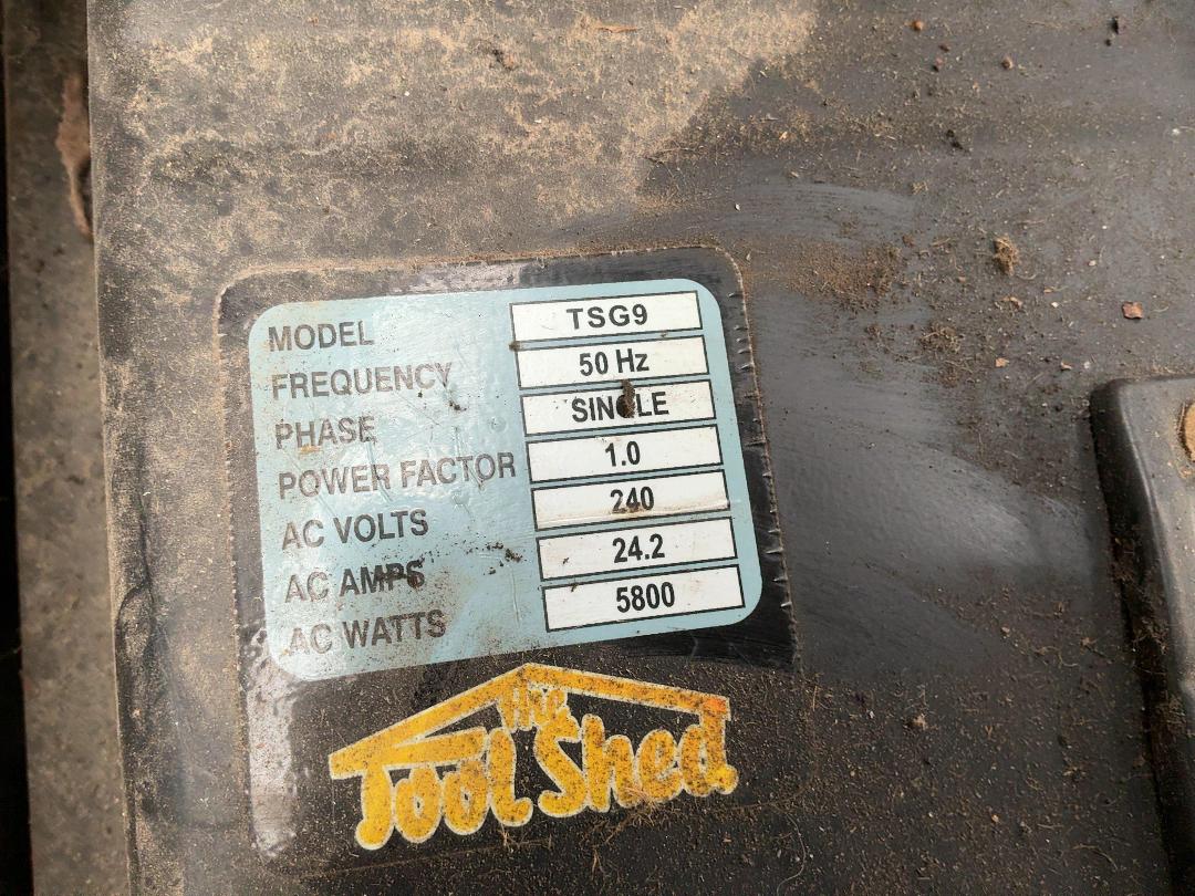 Photo '5' of Toolshed TSG9 Generator