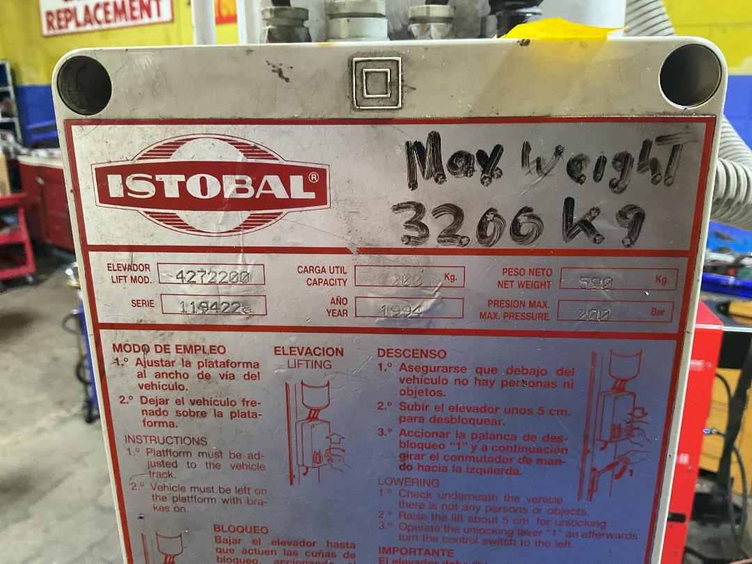 Photo '5' of Istobal 4 Post Hoist - 2