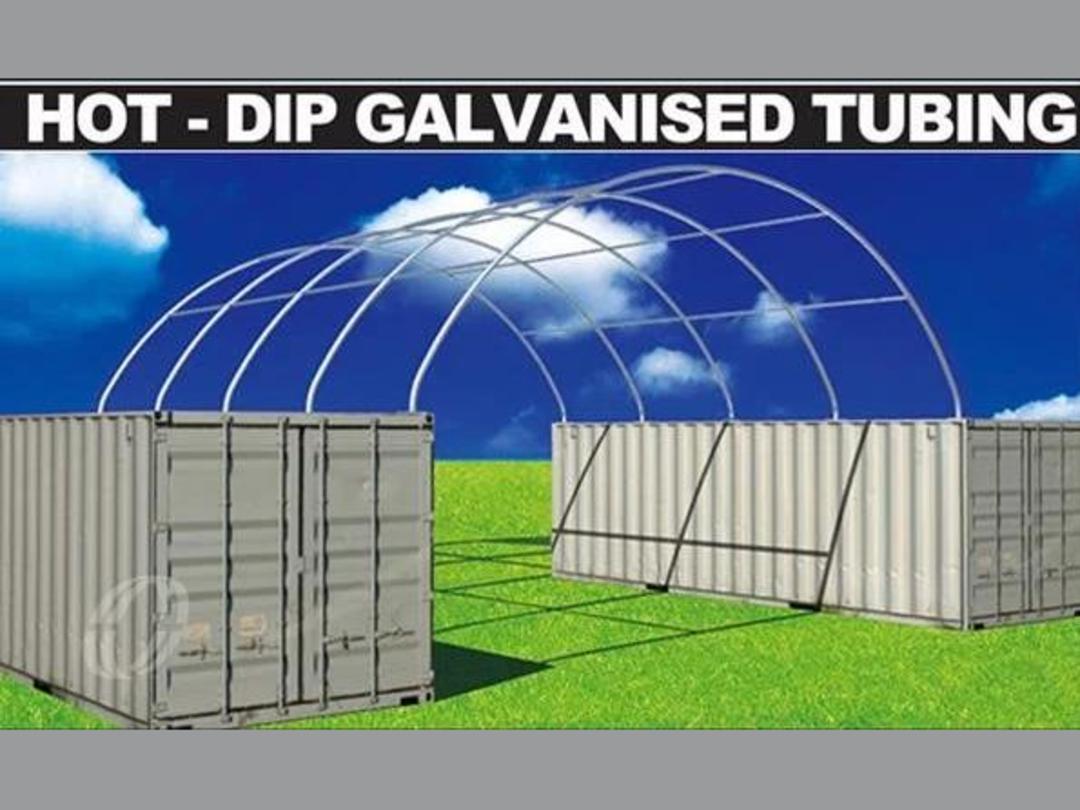 Photo '3' of PVC Container Dome Shelter Kit C2020H- 20FT w/ End Wall *NEW*
