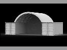 Thumbnail '1' of PVC Container Dome Shelter Kit - 20FT w/ End Wall *NEW*