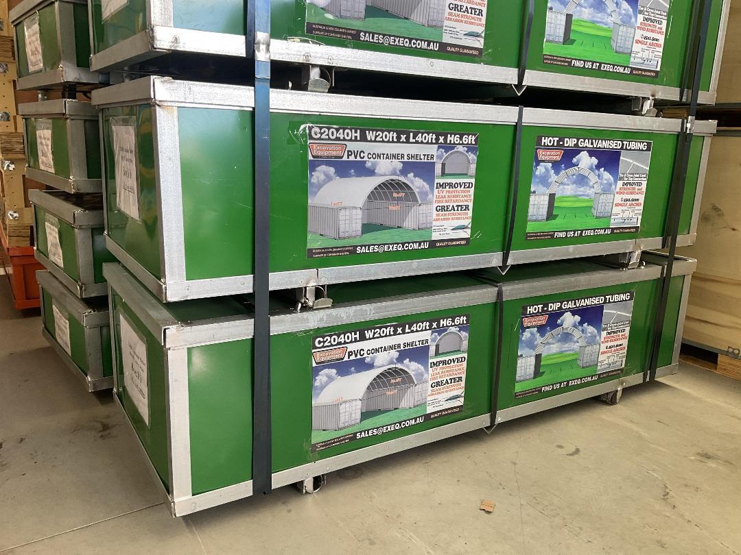 Photo '3' of PVC Container Dome Shelter Kit - 40FT w/ End Wall *NEW*