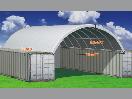 Thumbnail '1' of PVC Container Dome Shelter Kit - 40FT w/ End Wall *NEW*
