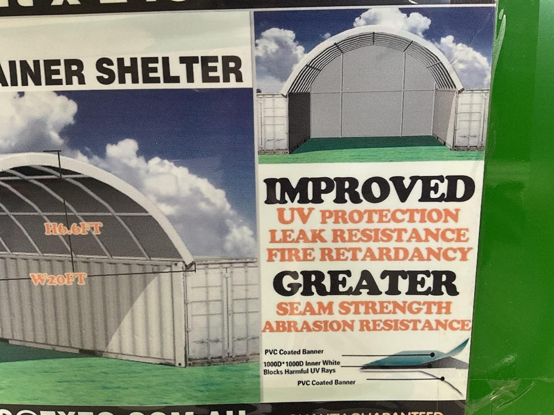 Photo '4' of PVC Container Dome Shelter Kit - 40FT w/ End Wall *NEW*