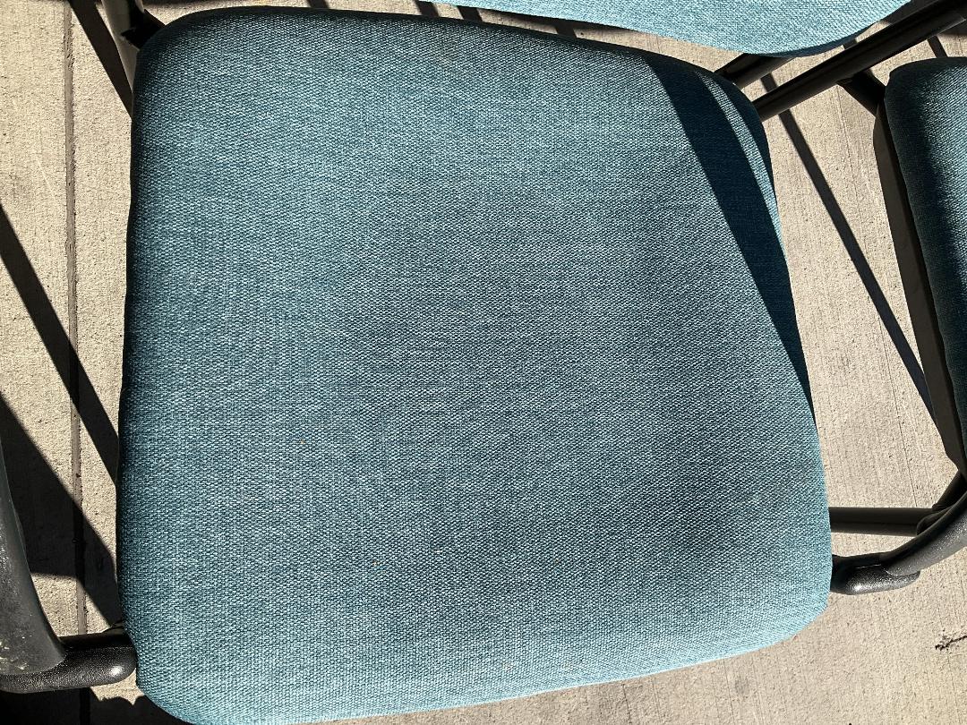 Photo '5' of 4x Blue/Black Coloured Reception/Waiting Room Chairs