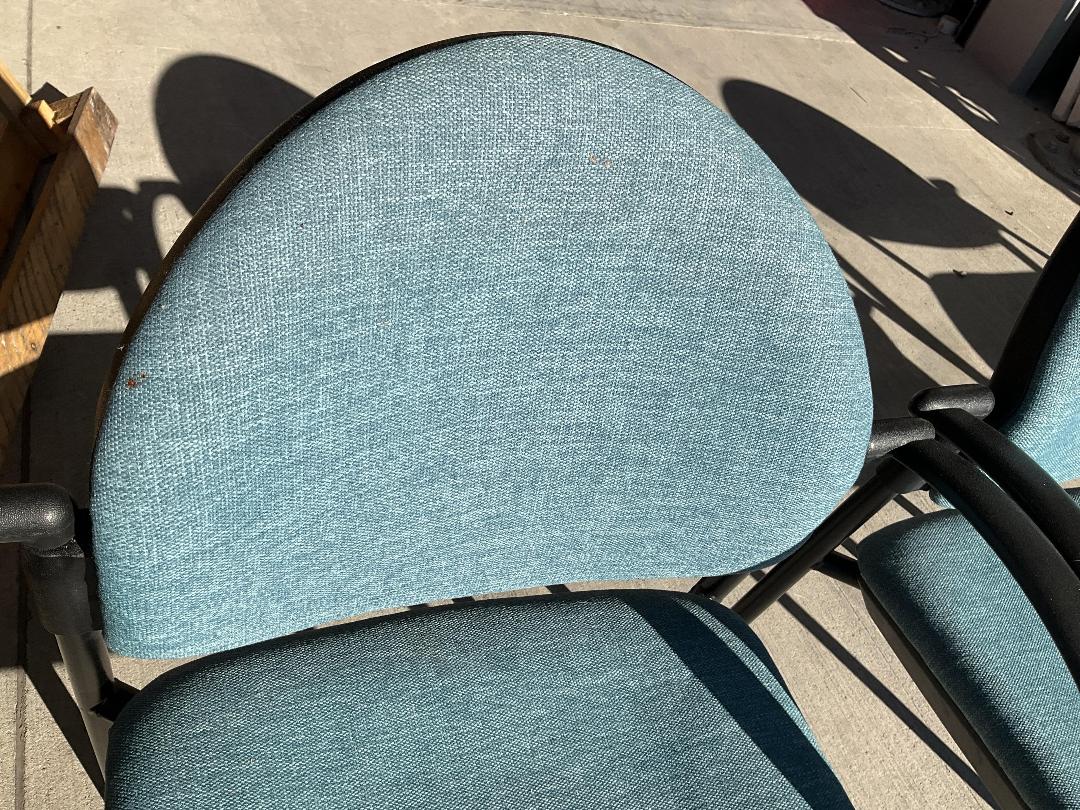 Photo '7' of 4x Blue/Black Coloured Reception/Waiting Room Chairs