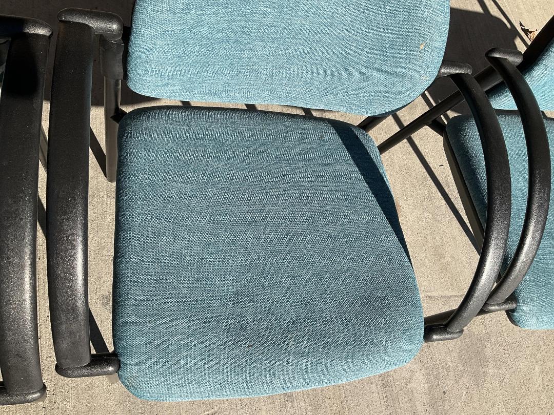 Photo '9' of 4x Blue/Black Coloured Reception/Waiting Room Chairs