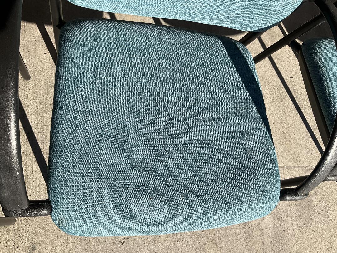 Photo '8' of 4x Blue/Black Coloured Reception/Waiting Room Chairs