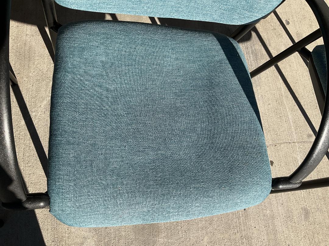 Photo '11' of 4x Blue/Black Coloured Reception/Waiting Room Chairs