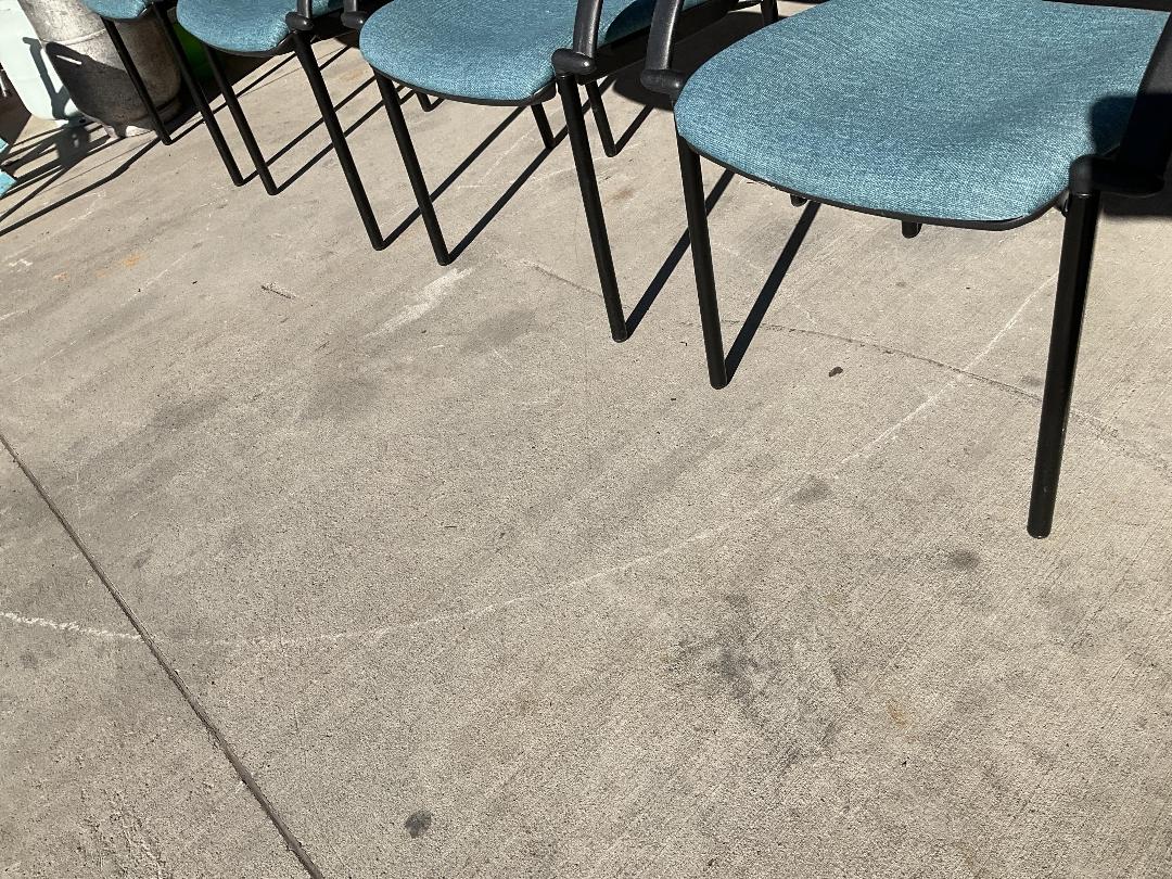 Photo '17' of 4x Blue/Black Coloured Reception/Waiting Room Chairs