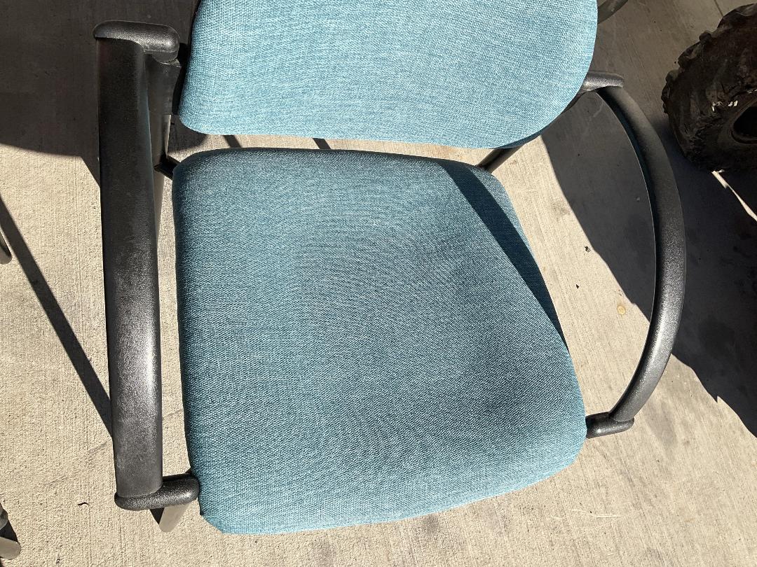 Photo '15' of 4x Blue/Black Coloured Reception/Waiting Room Chairs