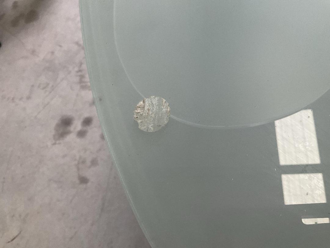 Photo '6' of Glass-Like Desk with Metal-Like Legs Photo '6' of Glass-Like Desk with Metal-Like Legs