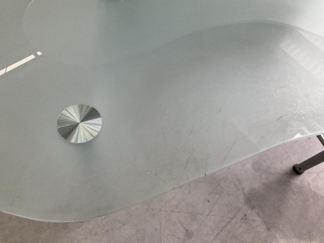 Photo '5' of Glass-Like Desk with Metal-Like Legs Photo '5' of Glass-Like Desk with Metal-Like Legs