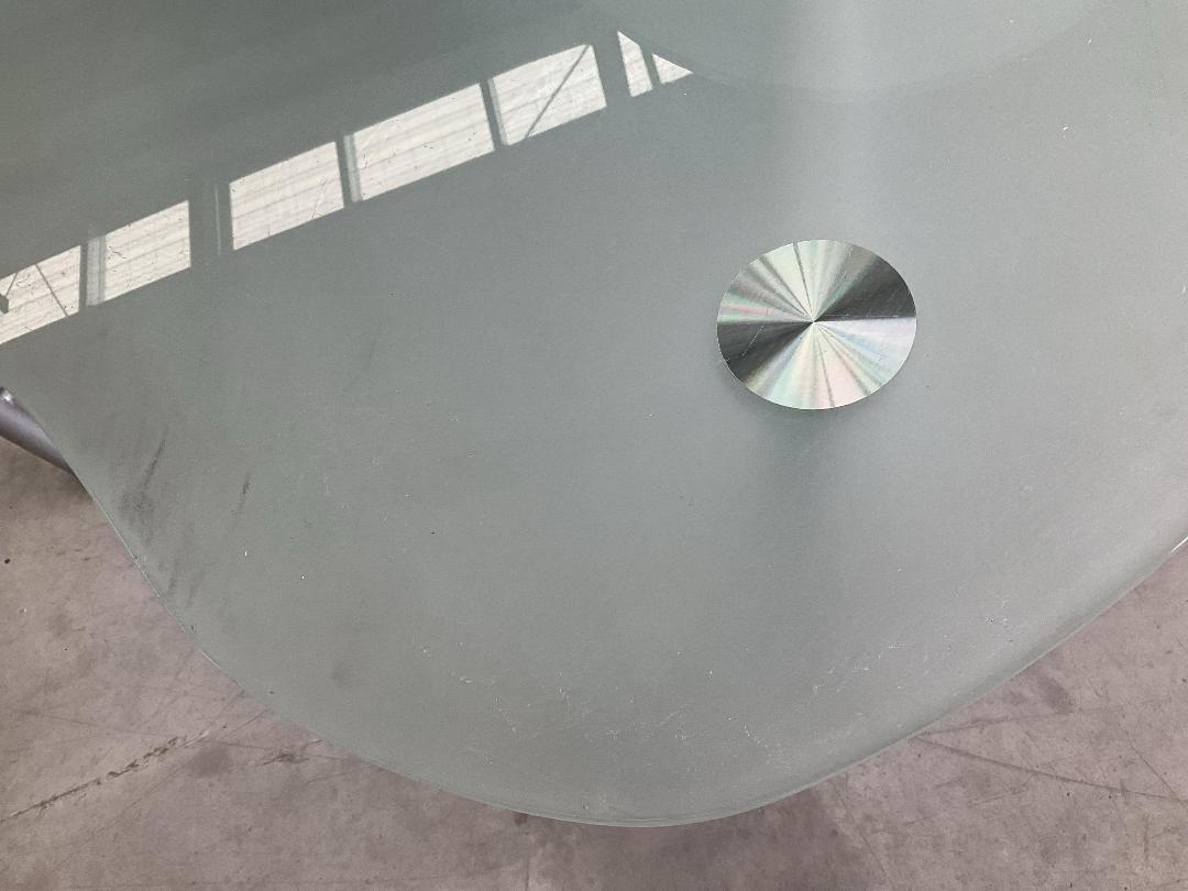 Photo '3' of Glass-Like Desk with Metal-Like Legs Photo '3' of Glass-Like Desk with Metal-Like Legs