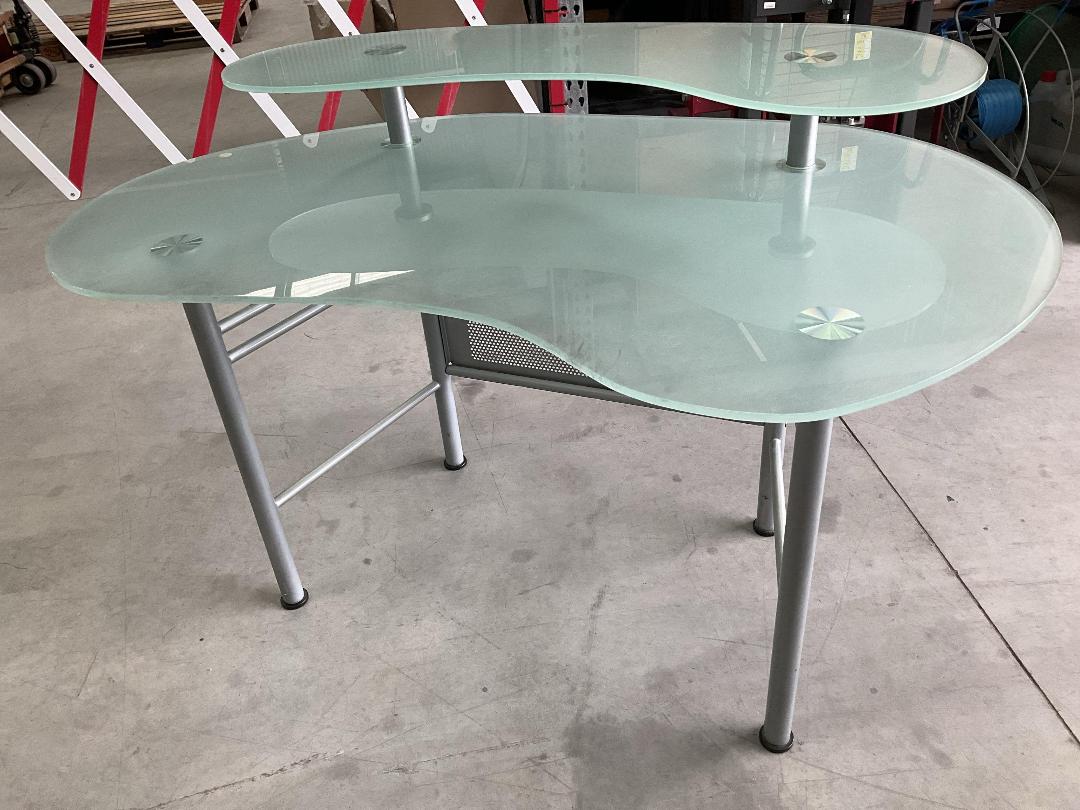 Photo '15' of Glass-Like Desk with Metal-Like Legs Photo '15' of Glass-Like Desk with Metal-Like Legs